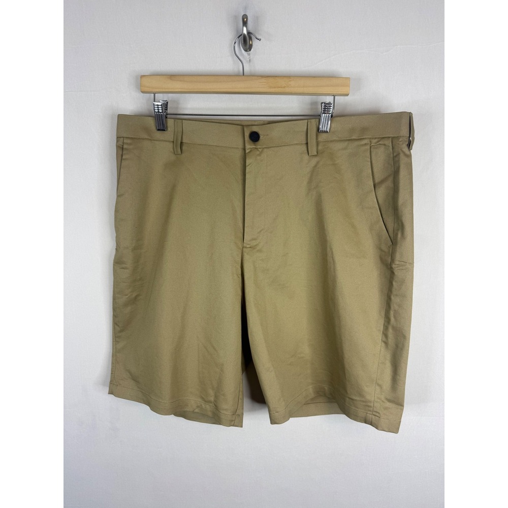 Banana Republic Mens Core Temp Khaki Chino Shorts Tan Beige Size 38